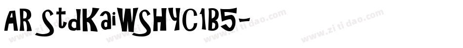 AR StdKaiWSHYC1B5字体转换